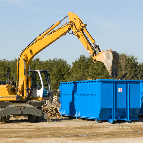 what size residential dumpster rentals are available in Sparland Illinois